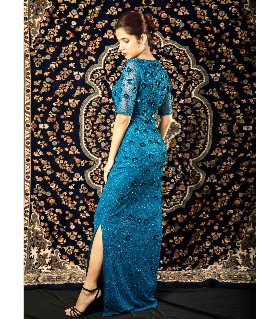 Midnight Column Gown