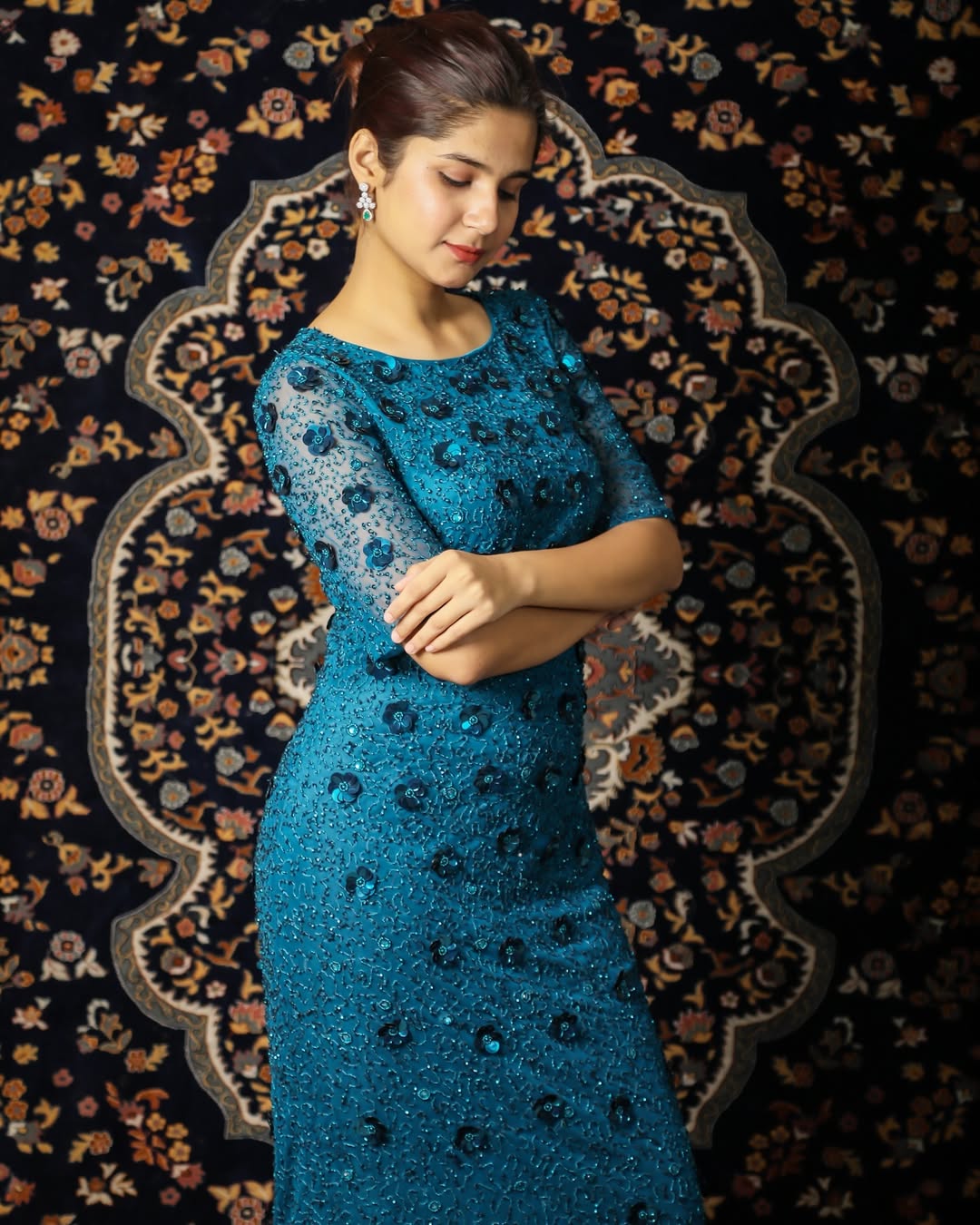 Midnight Column Gown