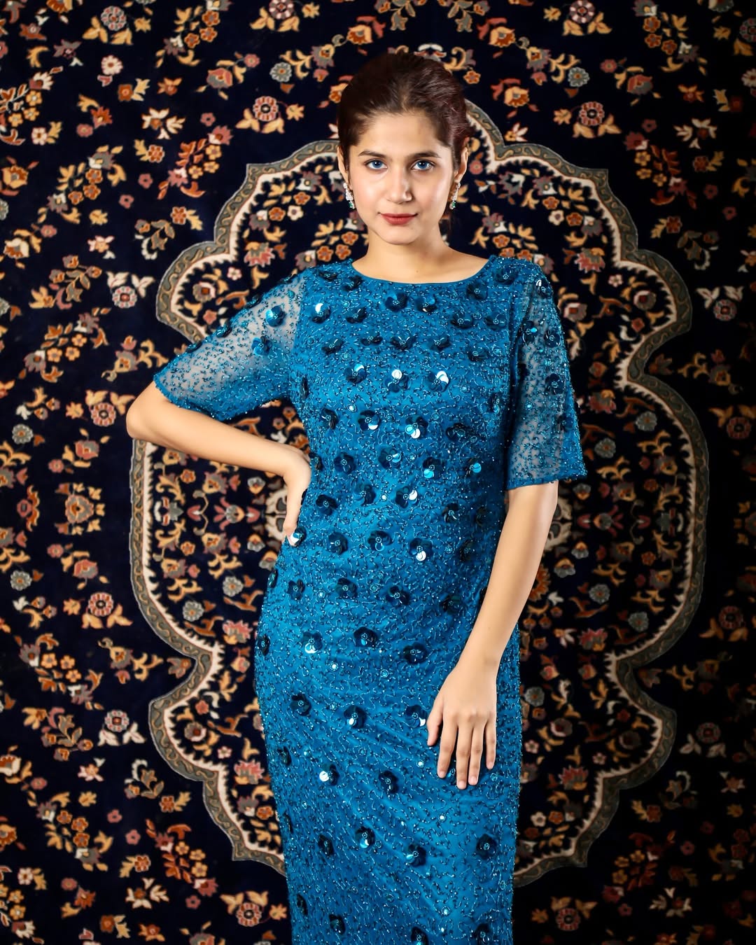 Midnight Column Gown