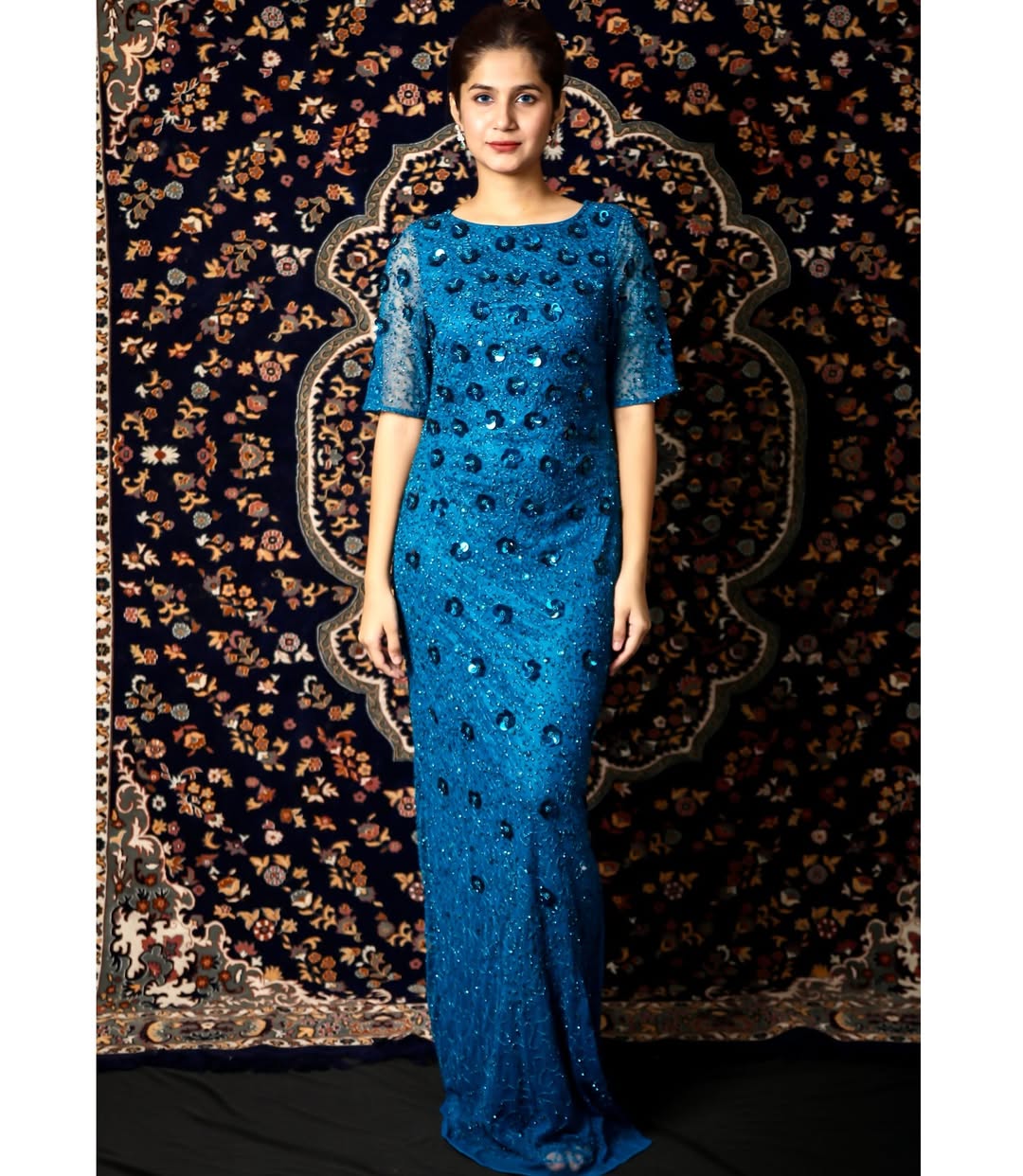 Midnight Column Gown