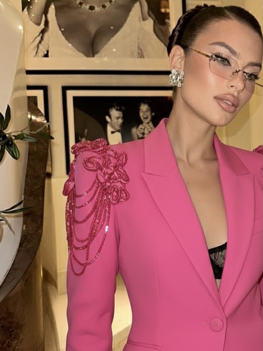 Embellished Power Suit