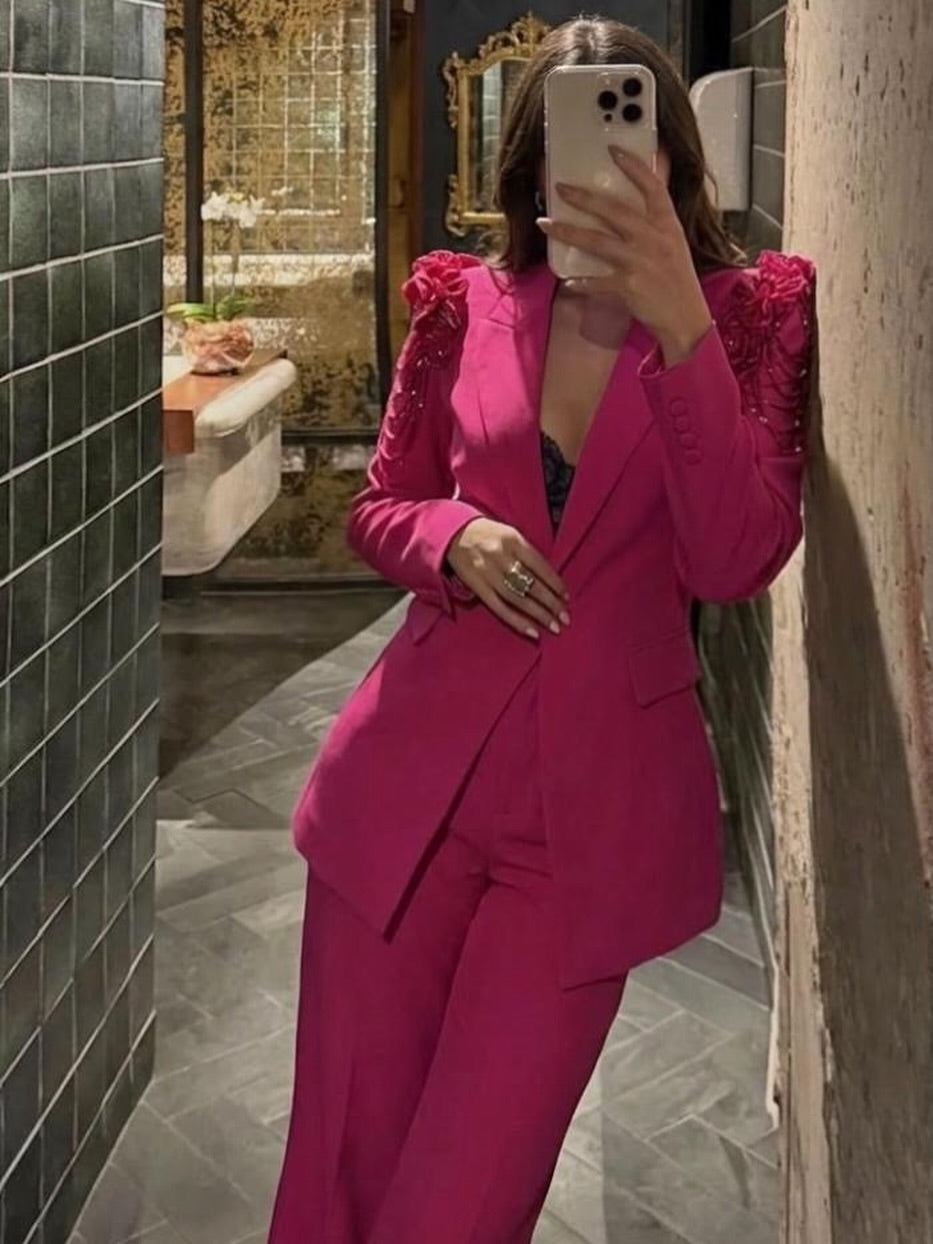 Embellished Power Suit