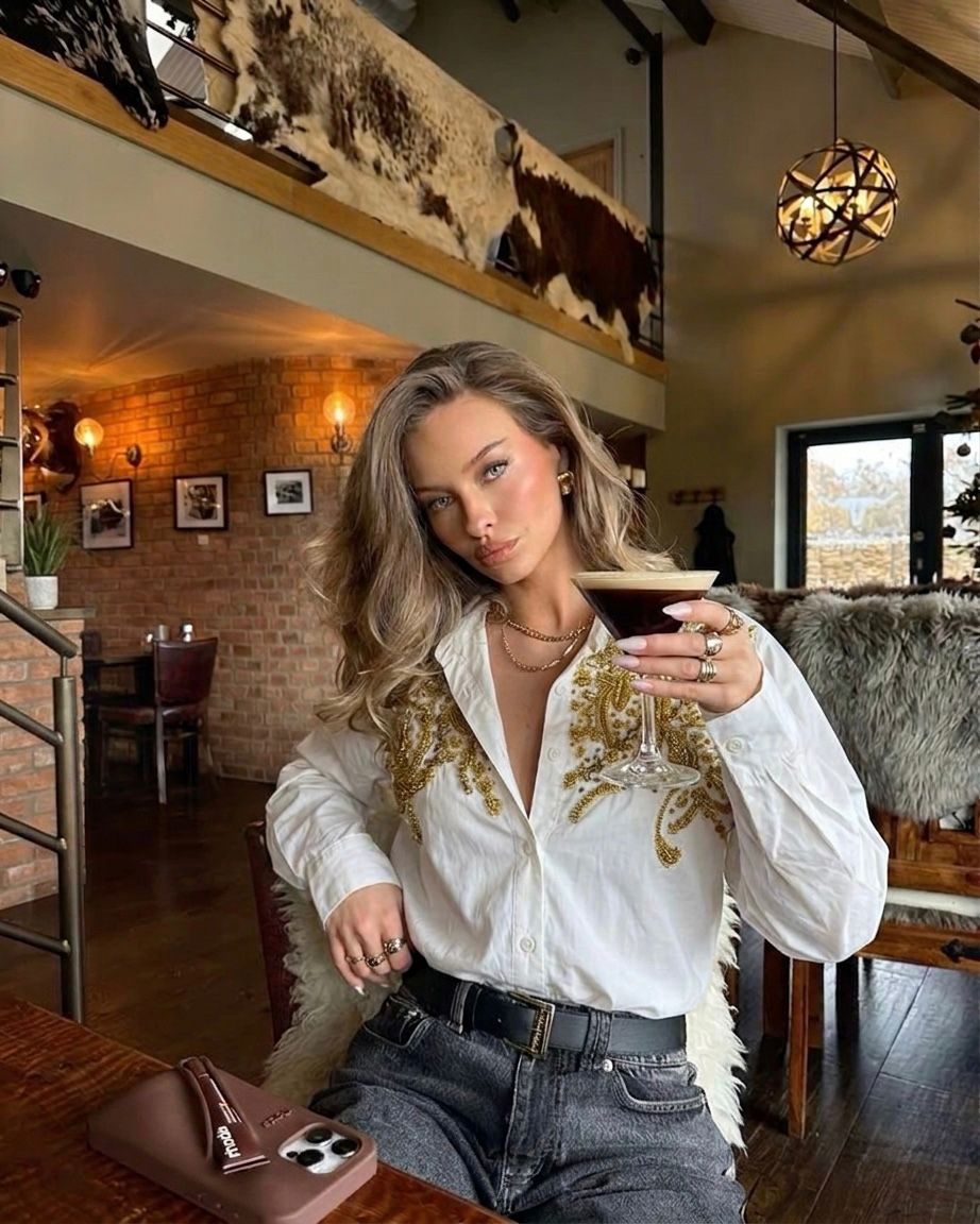 Ivory Gold Muse Shirt