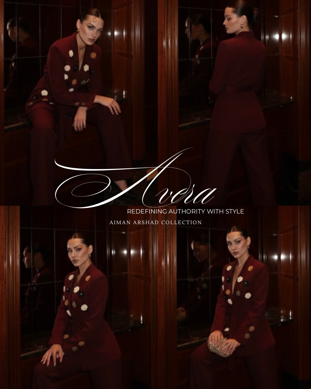 Crimson Heritage Embellished Suit